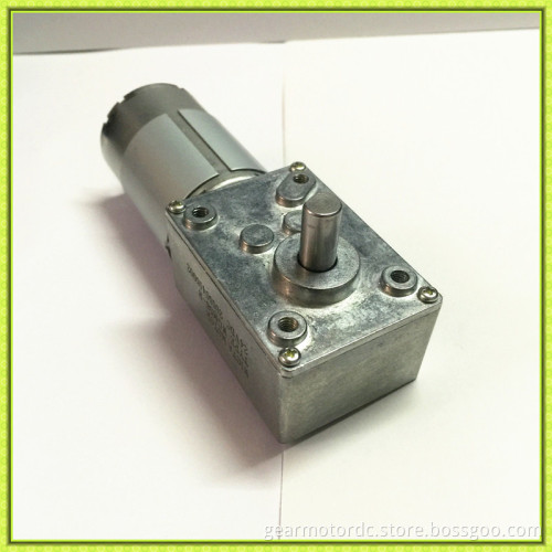long life low noise right angle 6mm shaft 24 vdc worm gear motor